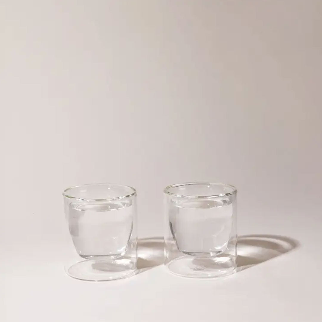 YIELD 6 oz Double-Wall Clear Glass Set
