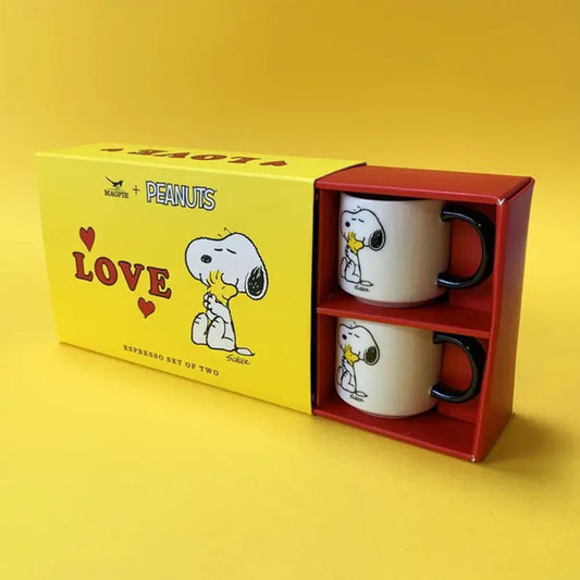 Peanuts Espresso Set of 2 - Love